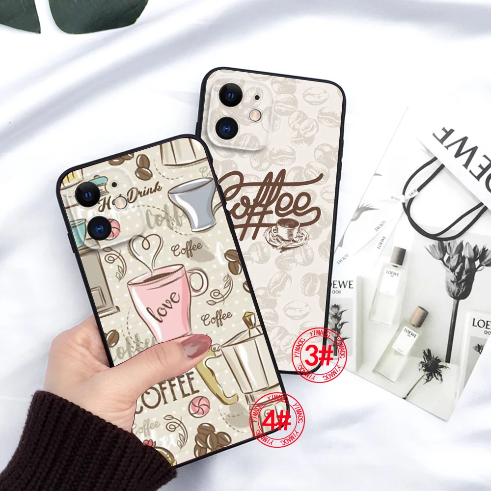 Мягкий чехол 50Q с принтом кофе для Huawei Y5P Y6P Y7A Y8P Y9A Y6 Y7 Y8S Y9S Y9 Prime Nova 9 9I 4E 5T 7 Mate 10 Lite 20 Pro