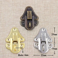 3549mm antique hasps iron lock catch latches for jewelry box buckle suitcase buckle clip clasp wood wine box latch clasps