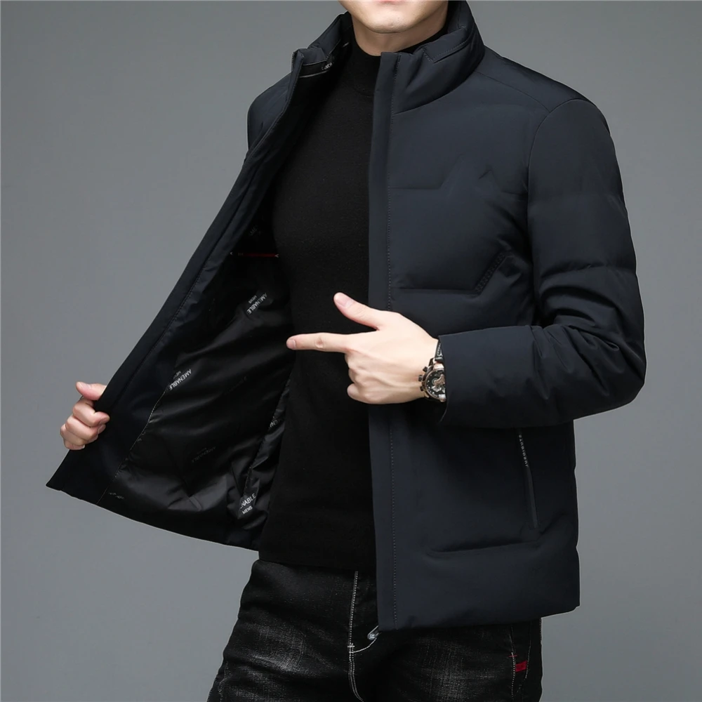 COODRONY Brand Winter Duck Down Jacket Men Clothing New Arrival Business Casual Coat Zipper Stand Collar Parka Windbreaker Z8161