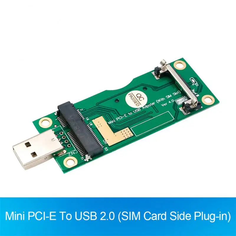 Mini PCI-E To USB 2.0 Card Adapter W/SIM Card Slot For Wireless WWAN/LTE 3G/4G Module For SAMSUNG ZTE For HUAWEI EM730