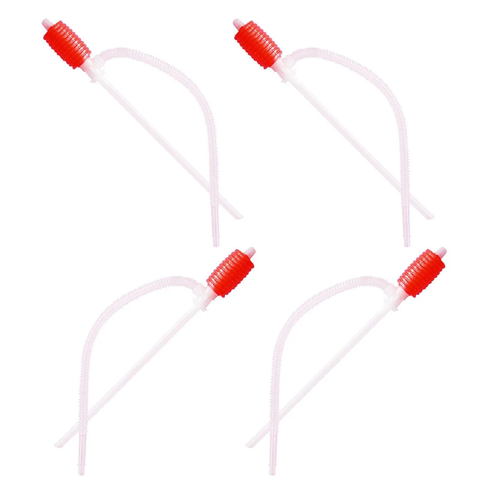

4 Pcs Siphon Fish Tank Oil Well Pump Fuel Transfer Pumping Gravel Cleaner Pp High Speeds
