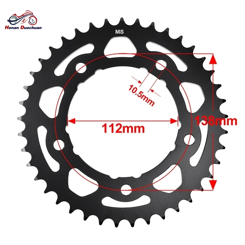 525-41T 45T 47T задняя звездочка из карбюрированной стали для Yamaha YZF R1 15-2022 MT-09 Tracer 9 GT XSR900