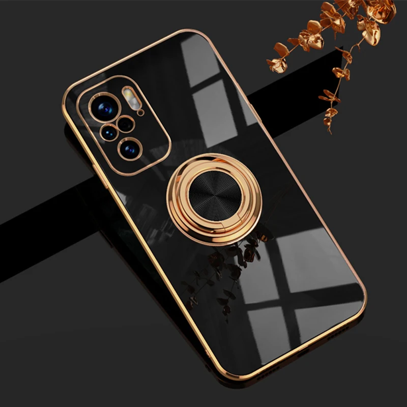 Luxury Magnetic Ring Case For Xiaomi Mi 10T 11T Redmi Note 10 Pro POCO F3 10Pro Mi10T T Phone Full Protective Cover Stand Holder