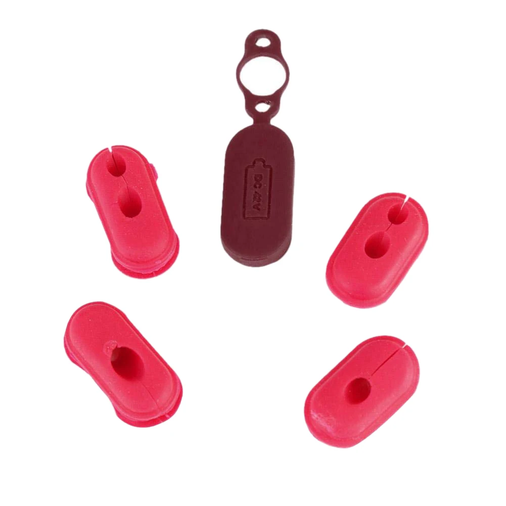 

Прочный и легкий силиконовый чехол, 4 шт., крышка для зарядного порта электроскутера Mi M365, пылезащитная заглушка