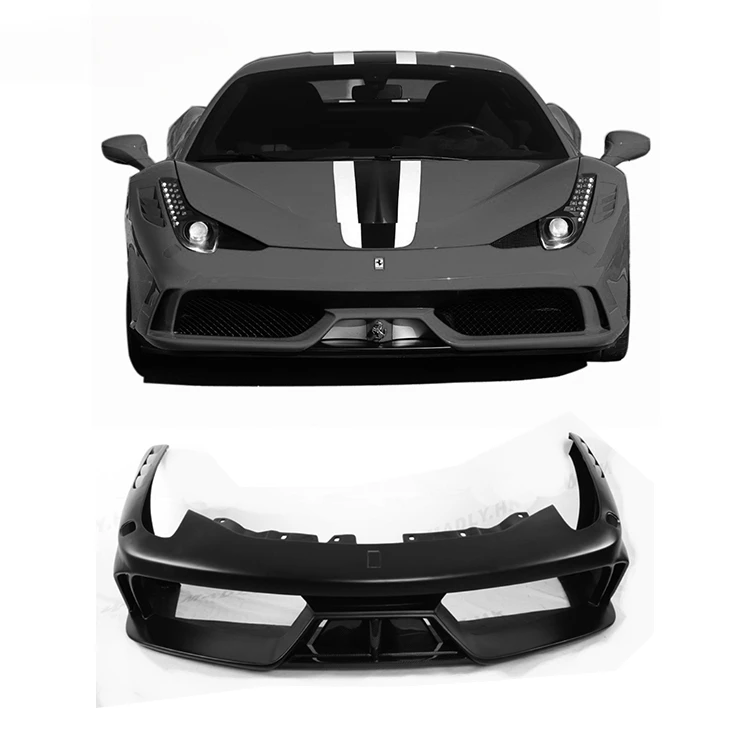 Бампер передний F458 из стекловолокна и углеродного волокна для Ferrari 458