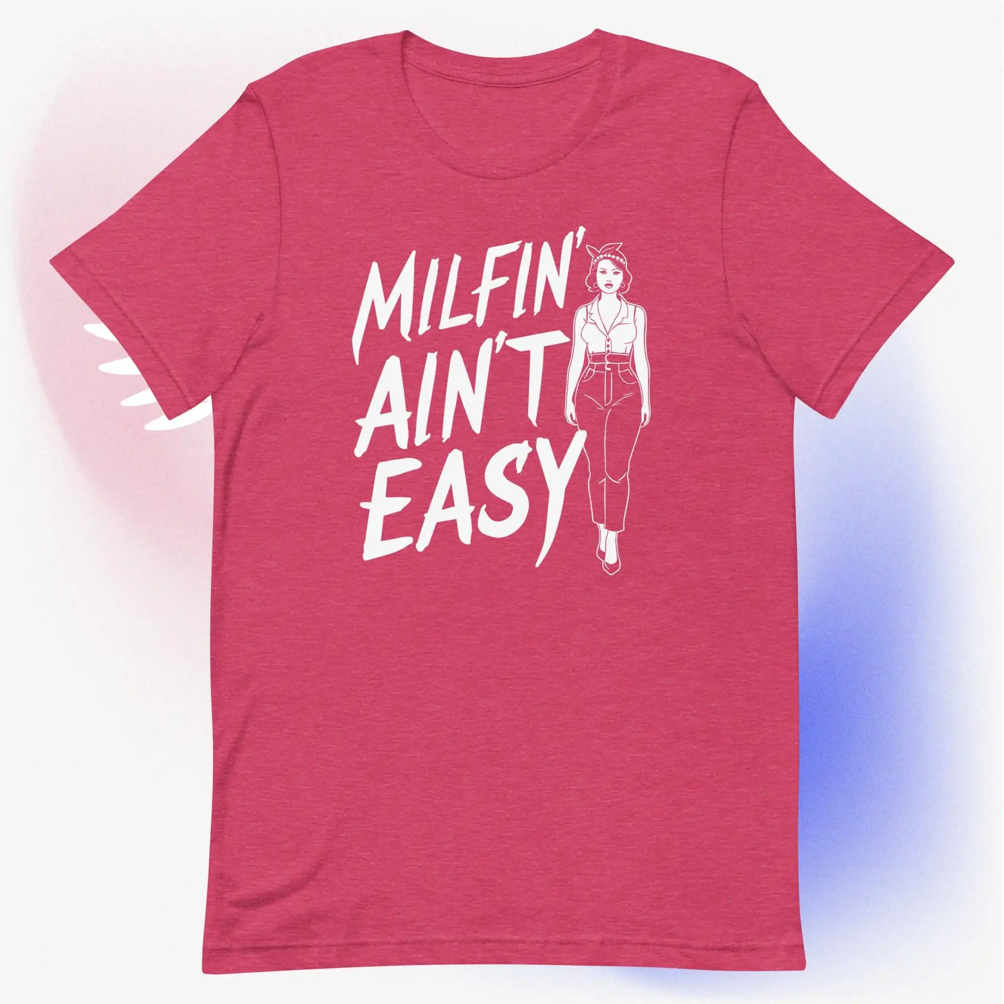 Футболка Milfin' Ain't Easy забавная милая идея с юмором