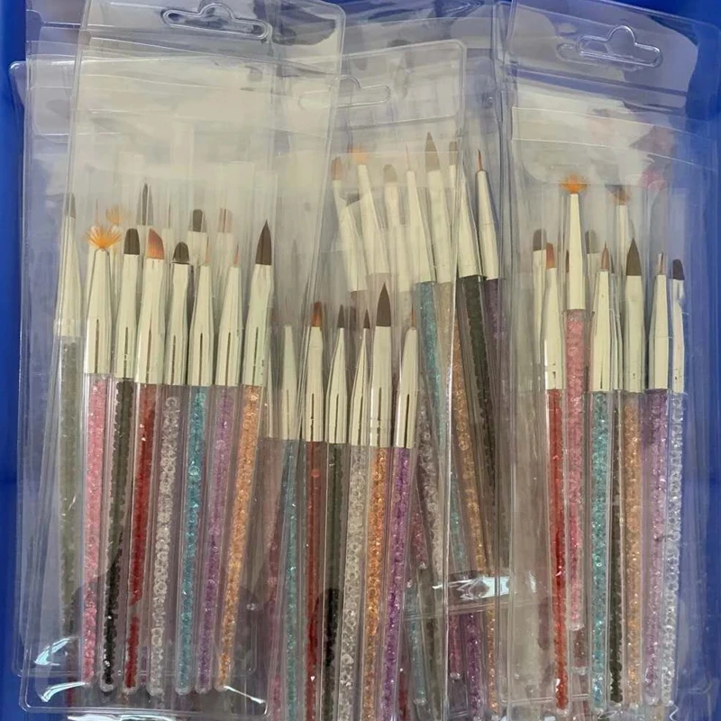 

3Pcs/7Pcs Nail Art Brushes Set Painting Drawing Strip Liner Tips Pen DIY Gel UV Tool Professional Manicure Carving Flower Dottin