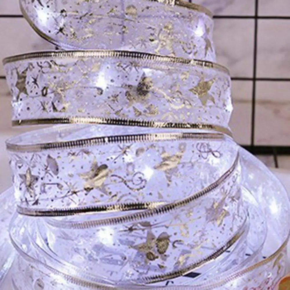 

Светильник светодиодный Яркий 4 м 40 лента с бисером лук Рождественское украшение для семейвечерние