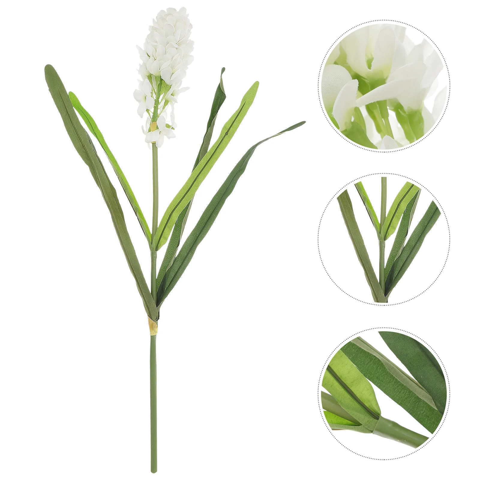 

Flower Hyacinth Artificial Flowers Fake Simulation Bouquet Faux Wedding Arrangement Silk White Decor Decoration Photo