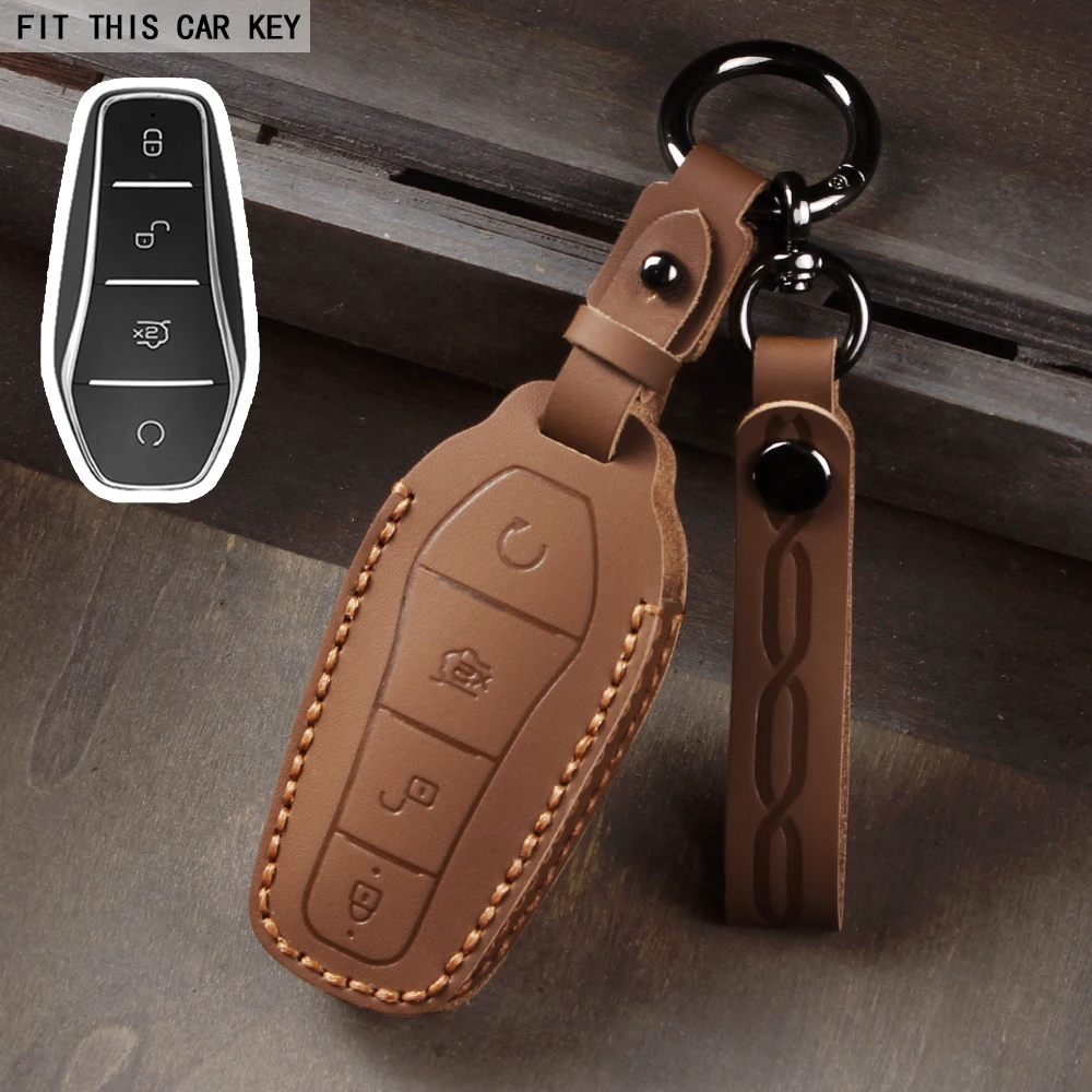 

Чехол для ключей BYD Song Plus Atto 3, Han EV Tang DM Qin, кожаный брелок с дельфином, автомобильные аксессуары