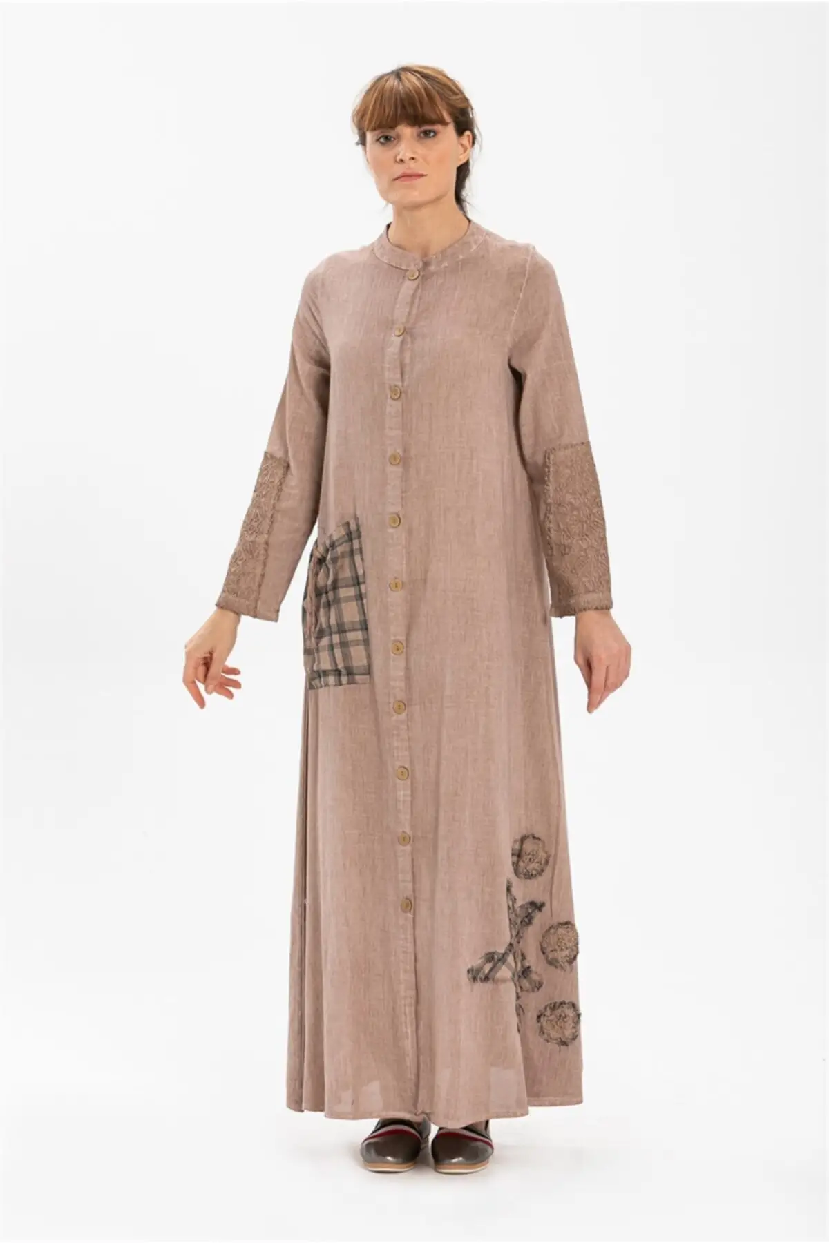 

Emerald Special 100% Organic English Cotton Shilla Cloth Vintage Ethnic Bohemian Dress