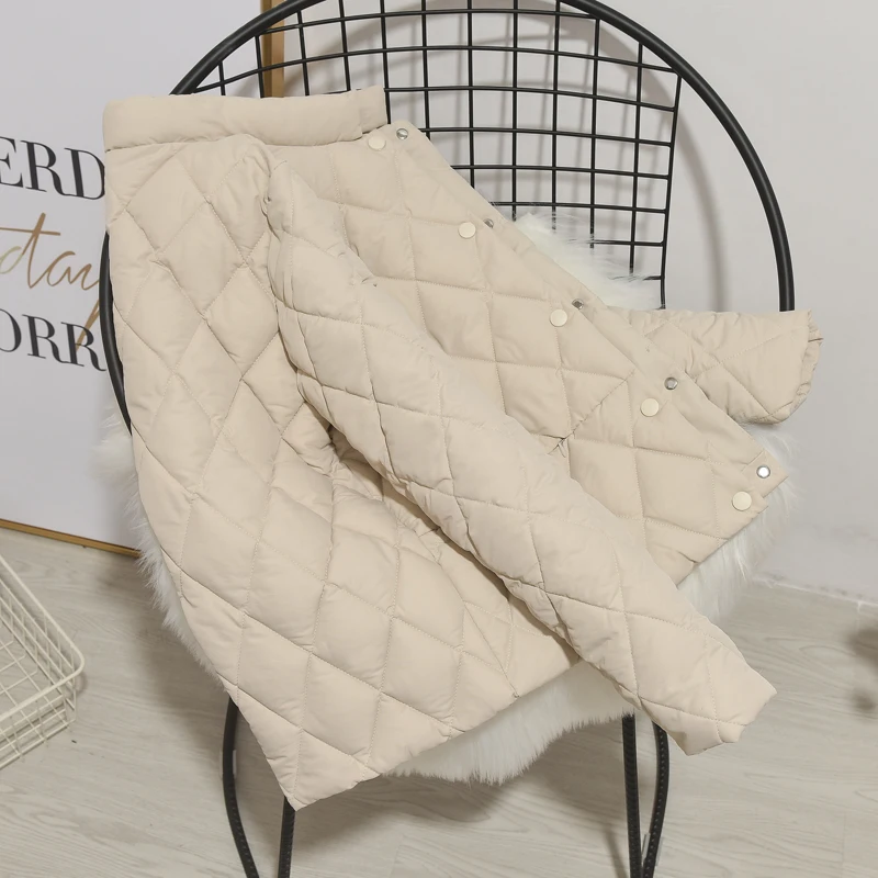 Women Jacket Thin Coat Simple Fashion 2023 Autumn Winter Wear Lady Clothing Student Casual Outerwear Female Cotton Coats Parkas