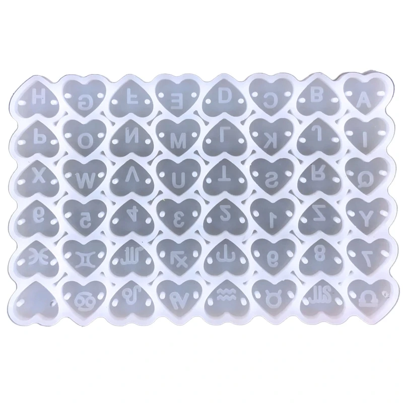 

Alphanumeric Earrings Pendant Mold Alphabet Constellation Bracelet Silicone Mold