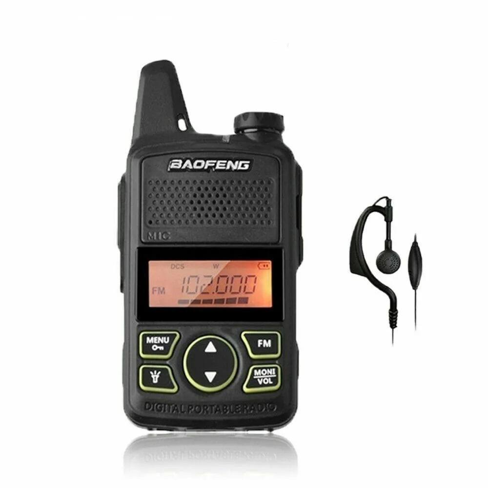 Baofeng MINI-T1 Walkie talkie PMR446 VHF 120-174Mhz -UHF 200-520 Mhz- 2 Way Radio
