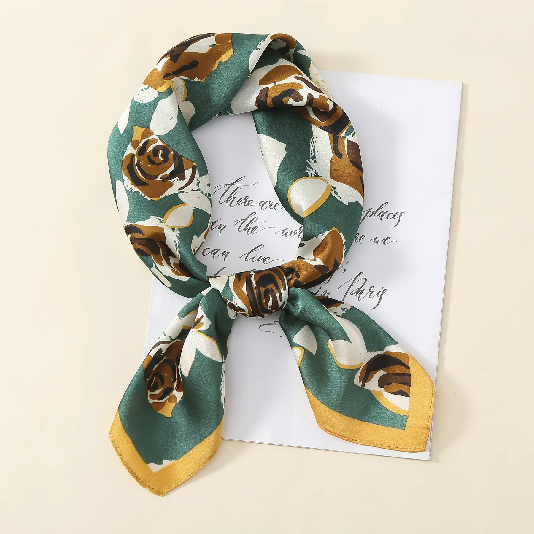 

Новый женский шелковый шарф 70*70 см роскошный брендовый шарф квадратный Модный Шелковый атласный хиджаб с принтом Дамский платок шарфы дикая повязка на голову подарок