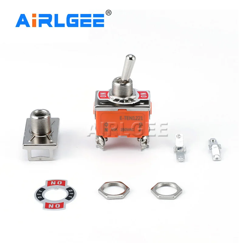 10 шт. ВКЛ./ВЫКЛ./вкл. Фиксация Тип 15 А 250 В 2/3 позиции 3/4/6 контактов терминал 12 мм