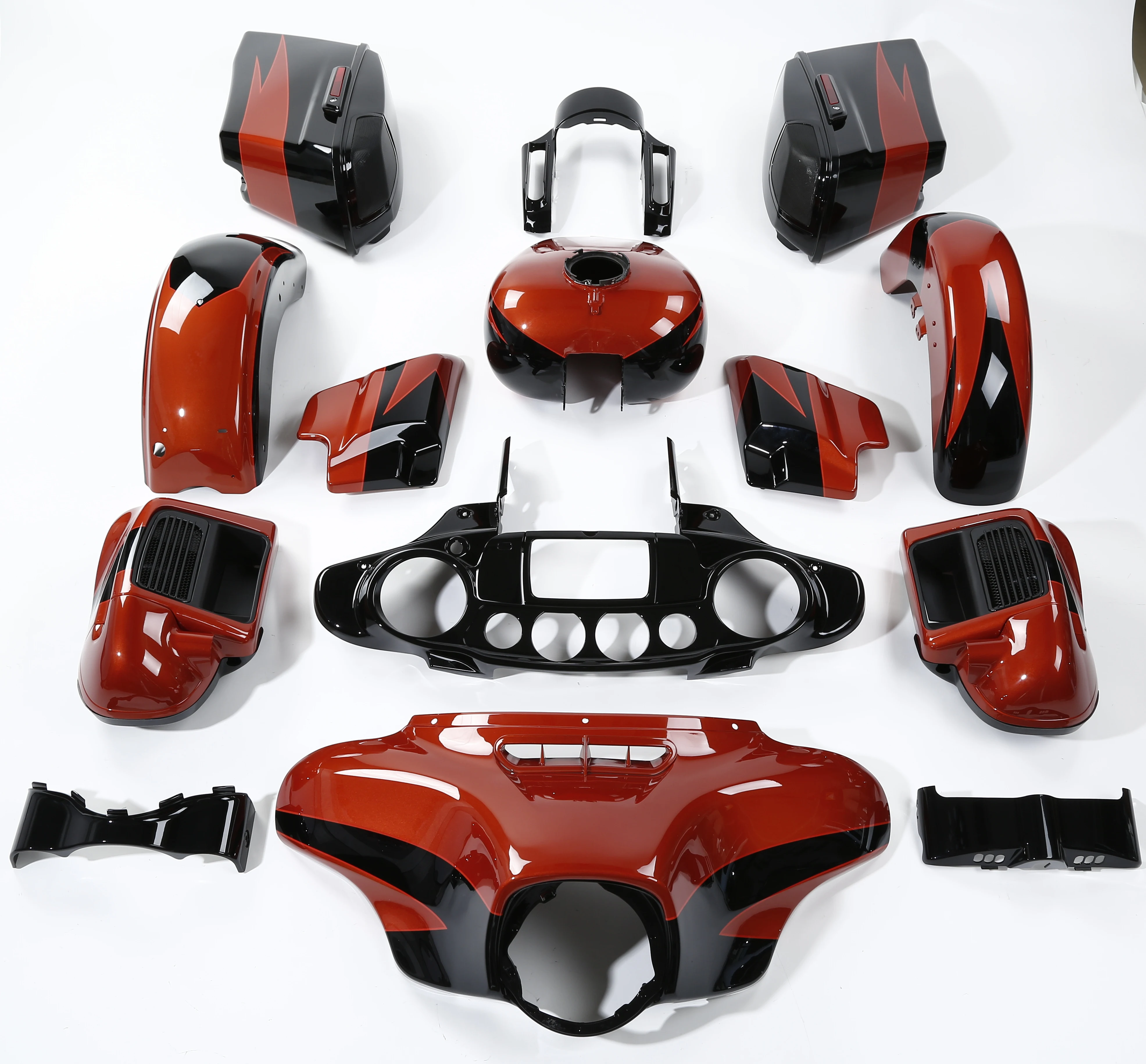 

For front fairing HR3 90600002 Sunburst Orange / StarABS Motorcycle fairing Kit for CVO Street Glide 14-21 Touring