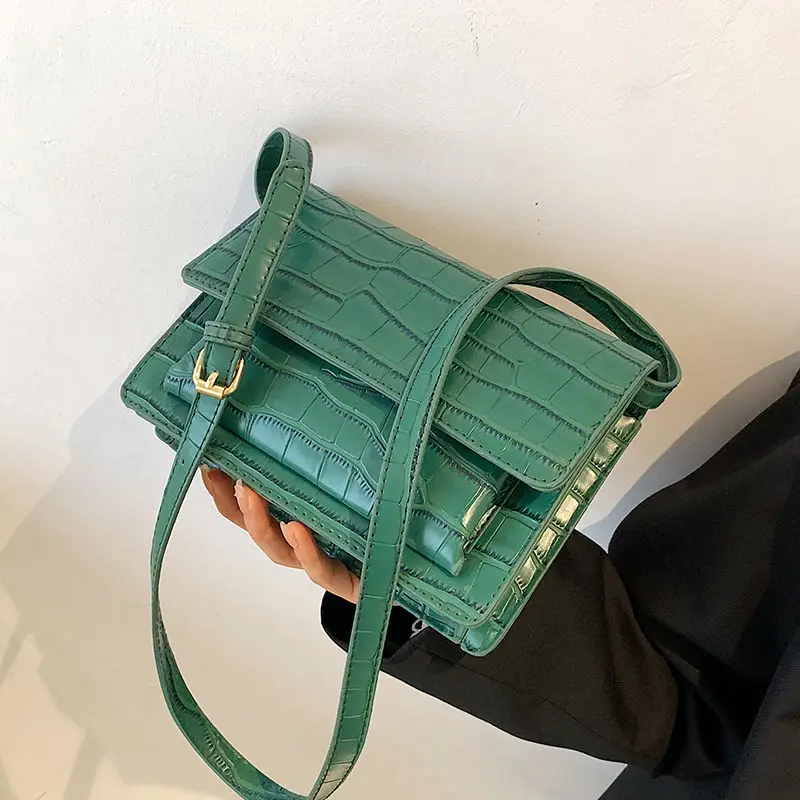 

PU Leather Crossbody Bags for Women Solid Color Handbag Square Shoulder Bag Fashion Luxury Bag Woman Women's 2022 Trend Female