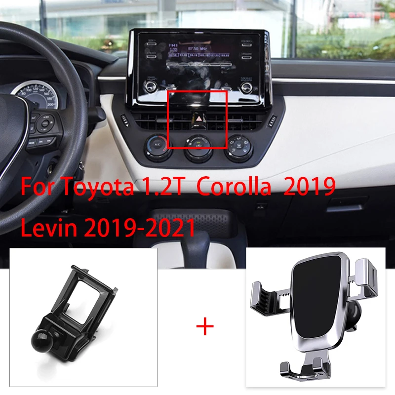 

Держатель для Toyota 1,2 T Corolla 2019 Levin 2019-2021, крепление на вентиляционное отверстие, держатель для телефона GPS, автомобильные аксессуары