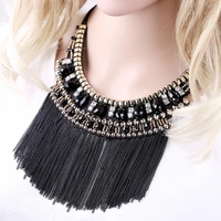 handmade beaded chain lace necklace chd20798