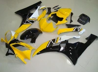 injection mold new abs whole fairings kit fit for yamaha yzf r6 r6 06 07 2006 2007 bodywork set yellow black