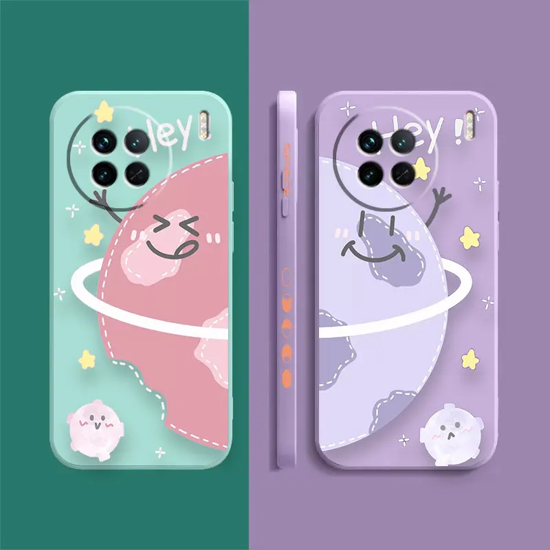Case For VIVO X21I X21S X23 X27 X30 X50 X60 X70 X80 5G PRO PLUS Colour Case Cover Funda Cqoue Shell Capa Hey Cartoon Earth Star