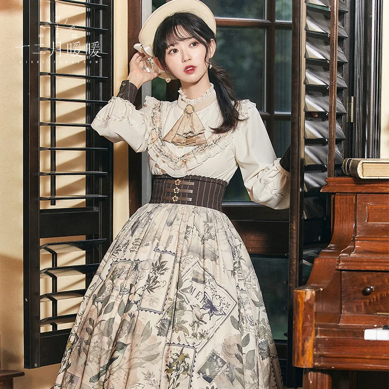 Блестящее платье Nikki в готическом Стиле Лолита женское с изображением милого