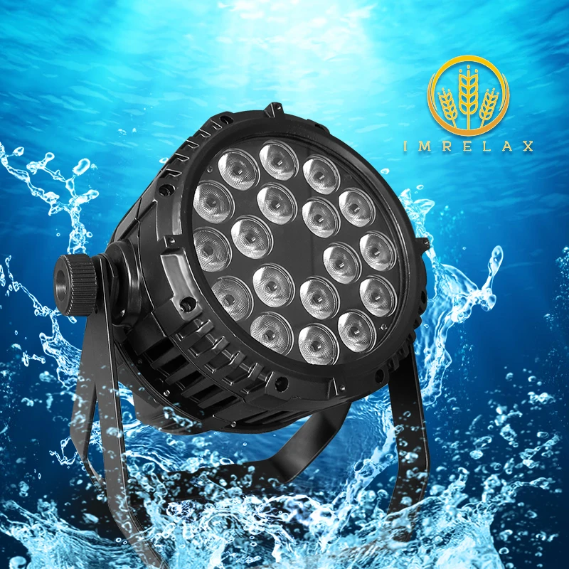 IMRELAX Водонепроницаемый 18x15 Вт RGBWA 5в1 светодиодный светильник Par IP65 DMX Stage PAR64