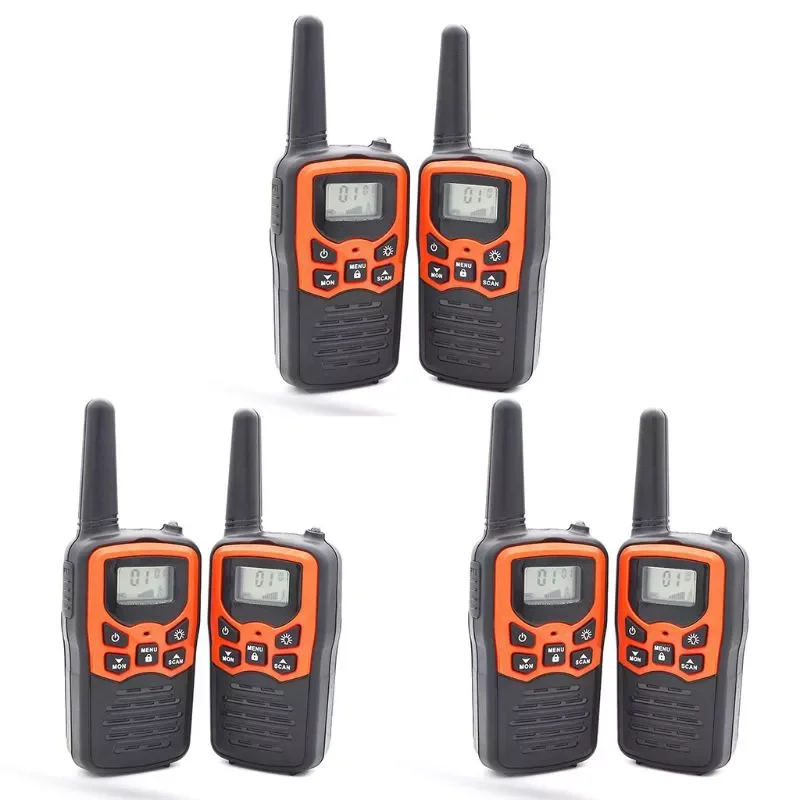 Talkies for Adults Long Range 6 Pack 2-Way Radios  to 5 Miles Range in Open Field 22 Channel FRS/GMRS Walkie Ta