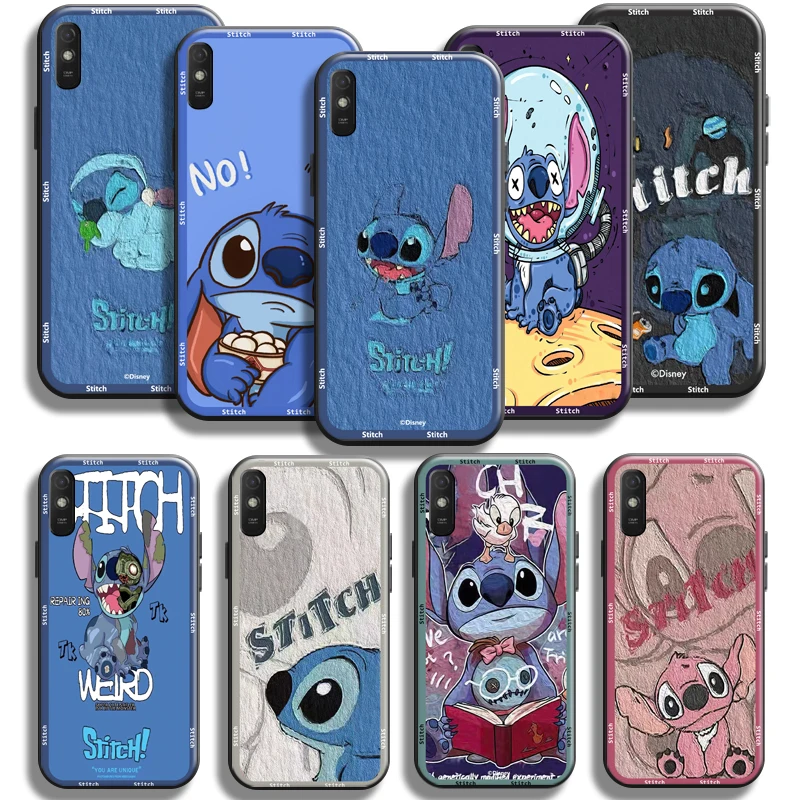 

Disney Stitch Has A Glitch Case For Xiaomi Redmi 9A Phone Case For Redmi 9AT Silicone Cover Funda Black Carcasa Coque