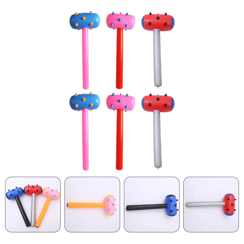 

Hammer Inflatable Toy Toys Kids Blow Up Hammers Mace Squeaky Sticks Pool Prop Bam Fake Instruments Bulk Floats Inftable Mallet