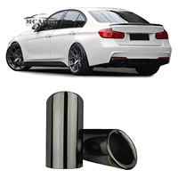 2pcs black muffler exhaust pipe end cover tip for bmw 3 f30 f31 f35 2010 2017