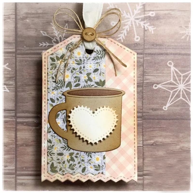 Новые кофейные и какао металлические штампы для высечки/рельефные Diy карты