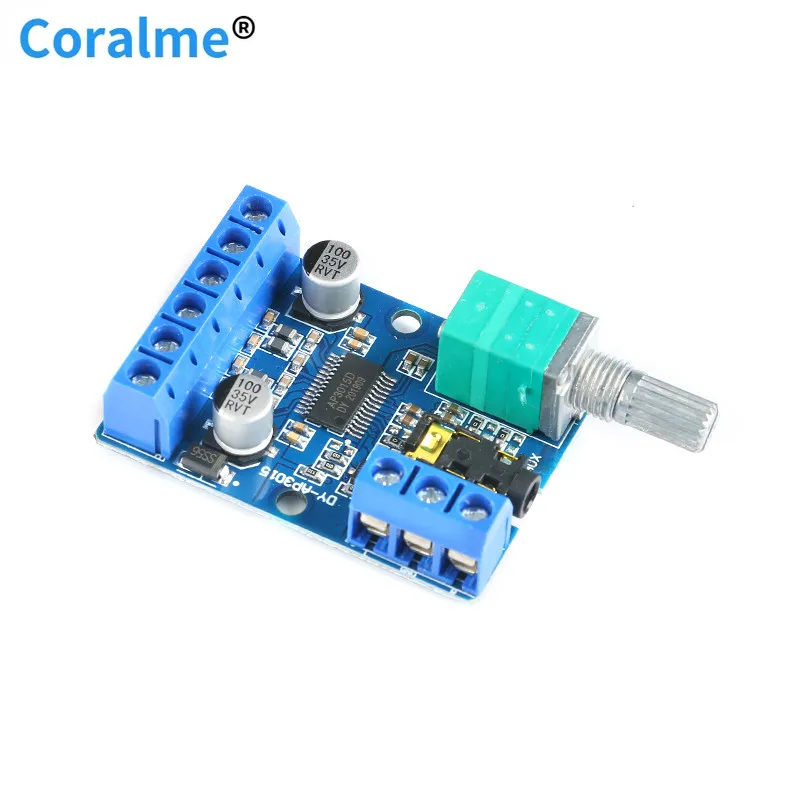 

AP3015 30Wx2 High-Power Stereo Digital Amplifier Board 12V/24V Power Supply DIY Power Amplification Module 30w+30w DY-AP3015
