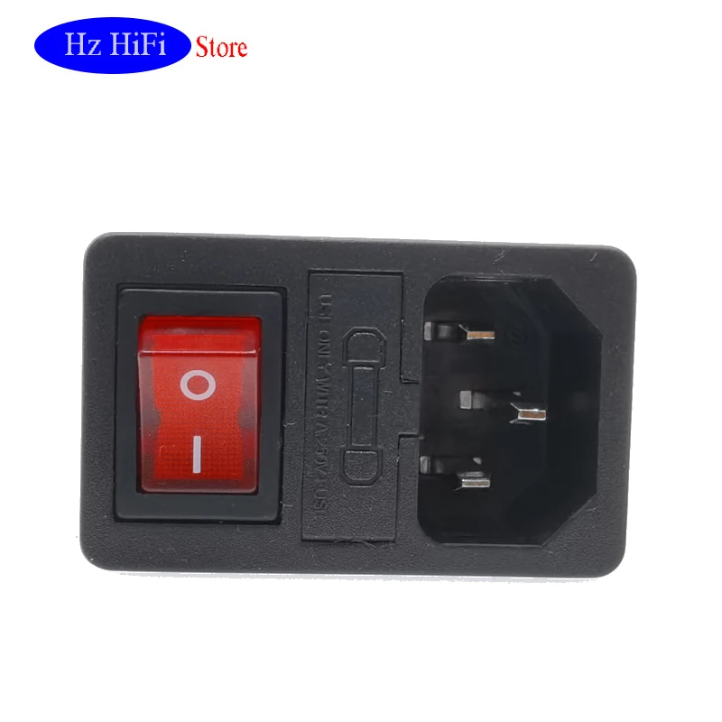 

5PCS Taiwan JEC with switch insurance three in one power socket JR-101-1FRS 1.0 1.5 2.0 250V 10A