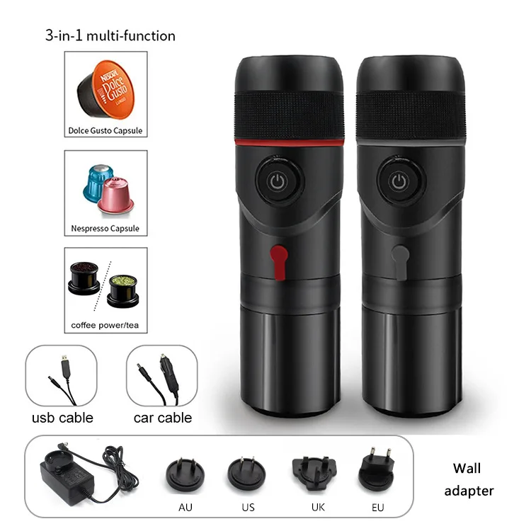 

Car Espresso Machine Small Portable Home Outdoor Espresso Capsule Coffee Set