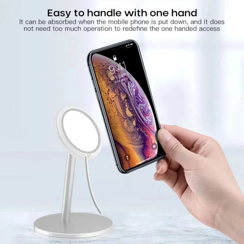 magnetic phone holder magsafes wireless charging stand desktop phone charger for iphone 12 pro max mini magnet charging bracket free global shipping
