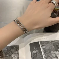 925 stamp hollow bracelet for women girls trendy simple vintage creative design sweet elegant party jewelry birthday gifts