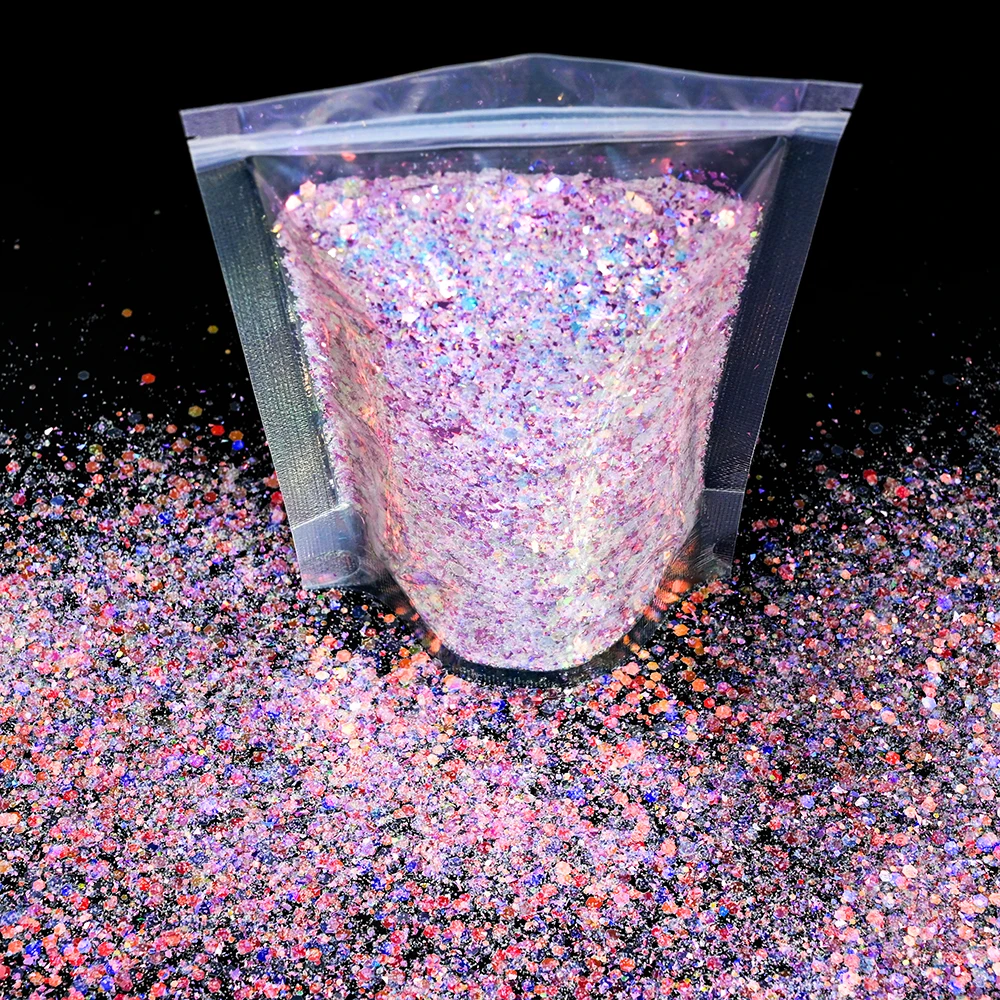 50 г/пакет голографическая лазерная блестящая пудра для ногтей ультратонкая