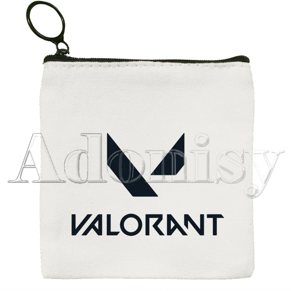 Valorant Coin Purse Vintage Mini Wallet Change Pouch Household Portable Keys Card Storage Card Bag Zipper