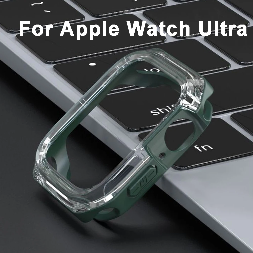 

Аксессуары для Apple Watch 8 Ultra чехол 49 мм 45 мм Рамка защитный силиконовый чехол бампер для iWatch 7 6 5 4 41 мм 40 мм 44 мм