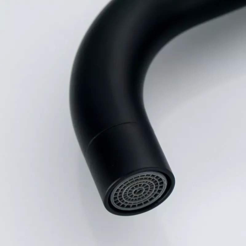 

Black Bathroom Sink Faucet Can 360 Rotation Deck Mounted Stainless Steel Easy To Install Cold and Hot Free Tube