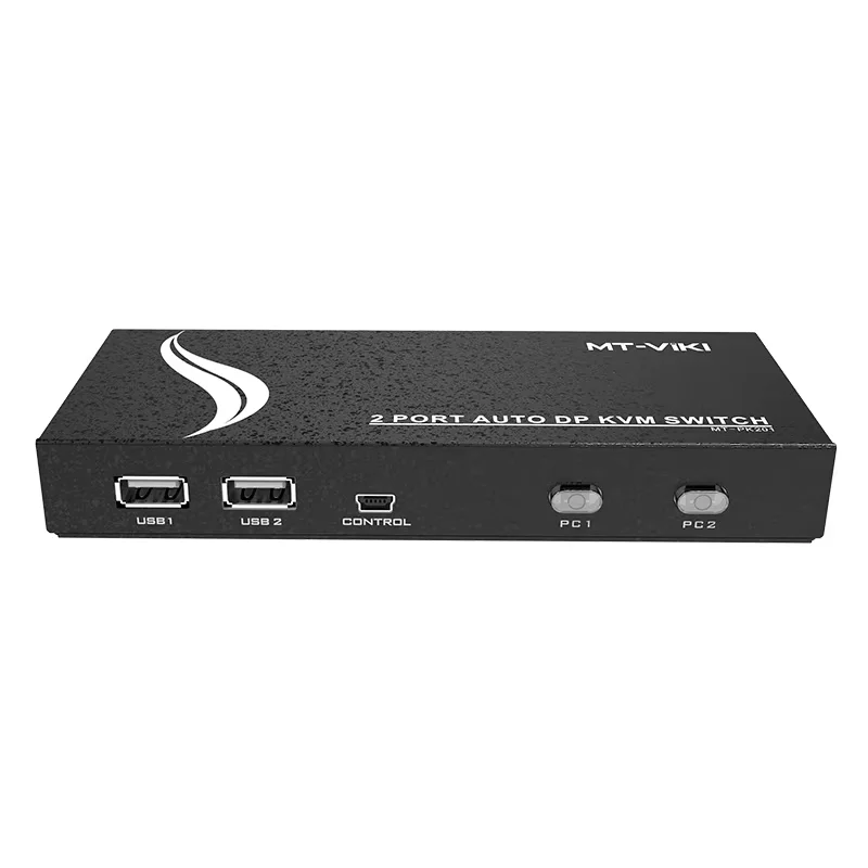 Фото MT-VIKI 2-портовый DP kvm-переключатель, компьютер, общий дисплей, USB-мышь, клавиатура, принтер 2 в 1, выход с оригинальной линией MT-PK201 №4