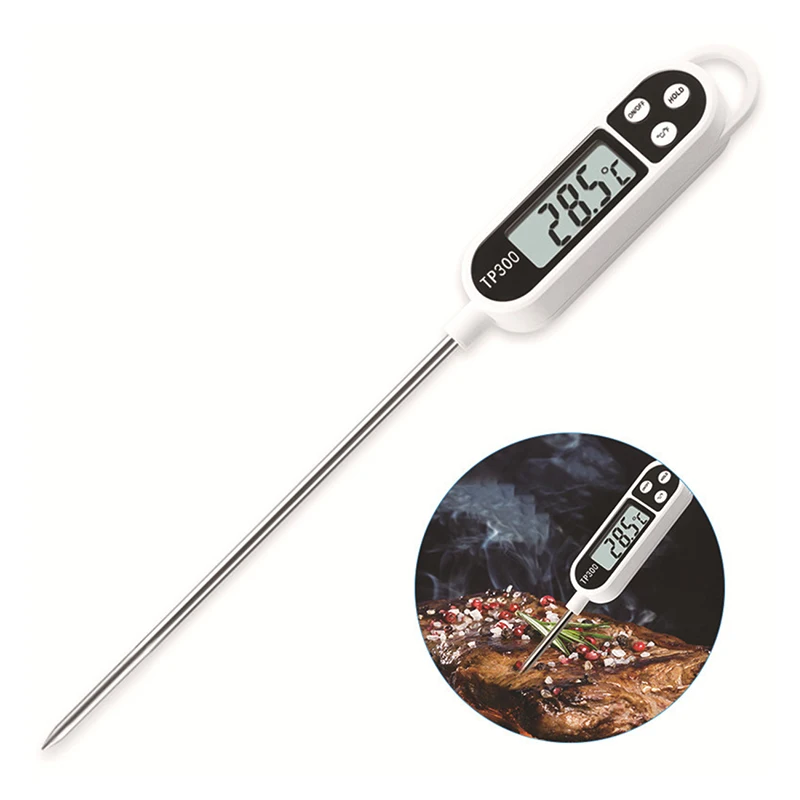 

Цифровой Кухонный Термометр для барбекю, прибор для измерения температуры пищи в духовке, для мяса, торта, сладостей, фри, гриля, обеда