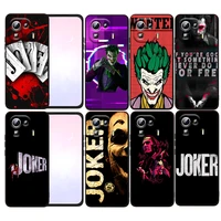 cool movie joker art phone case for xiaomi mi 12x 12 11 11t 11i 10t 10 pro lite ultra 5g 9t 9se a3 black fundas cover