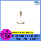 Золотистый черный подсвечник, 17,8 см, 1 шт., Прямая поставка, Европейский металлический подсвечник, подсвечники, металлический антиквариат, украшение для стола и дома