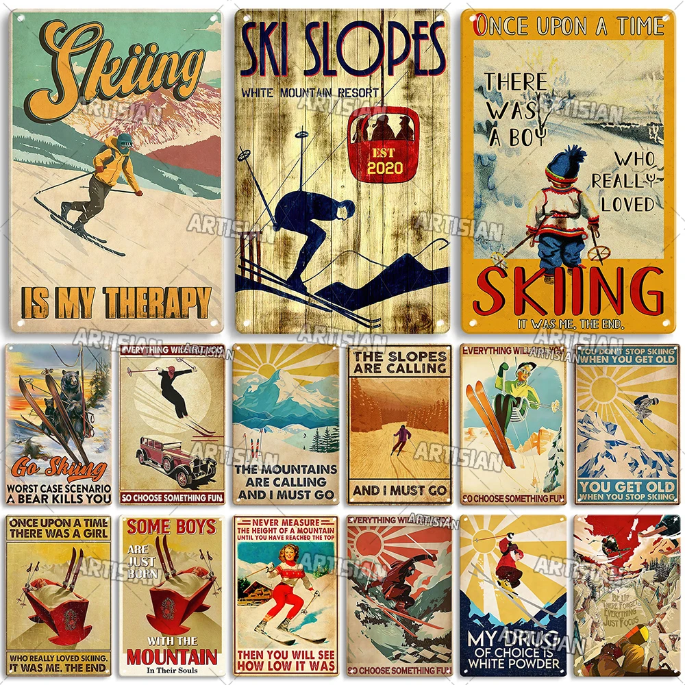 Ing Tin Sign Sledding Sport Decorative Plaque Wall Decor Garage Bar Pub Club Hotel Cafe