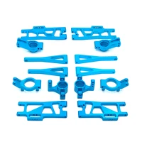 metal upgrade retrofit c seat steering cup swing arm 7 piece set for wltoys 104009 12401 12402 12403 12409 12404 rc car parts