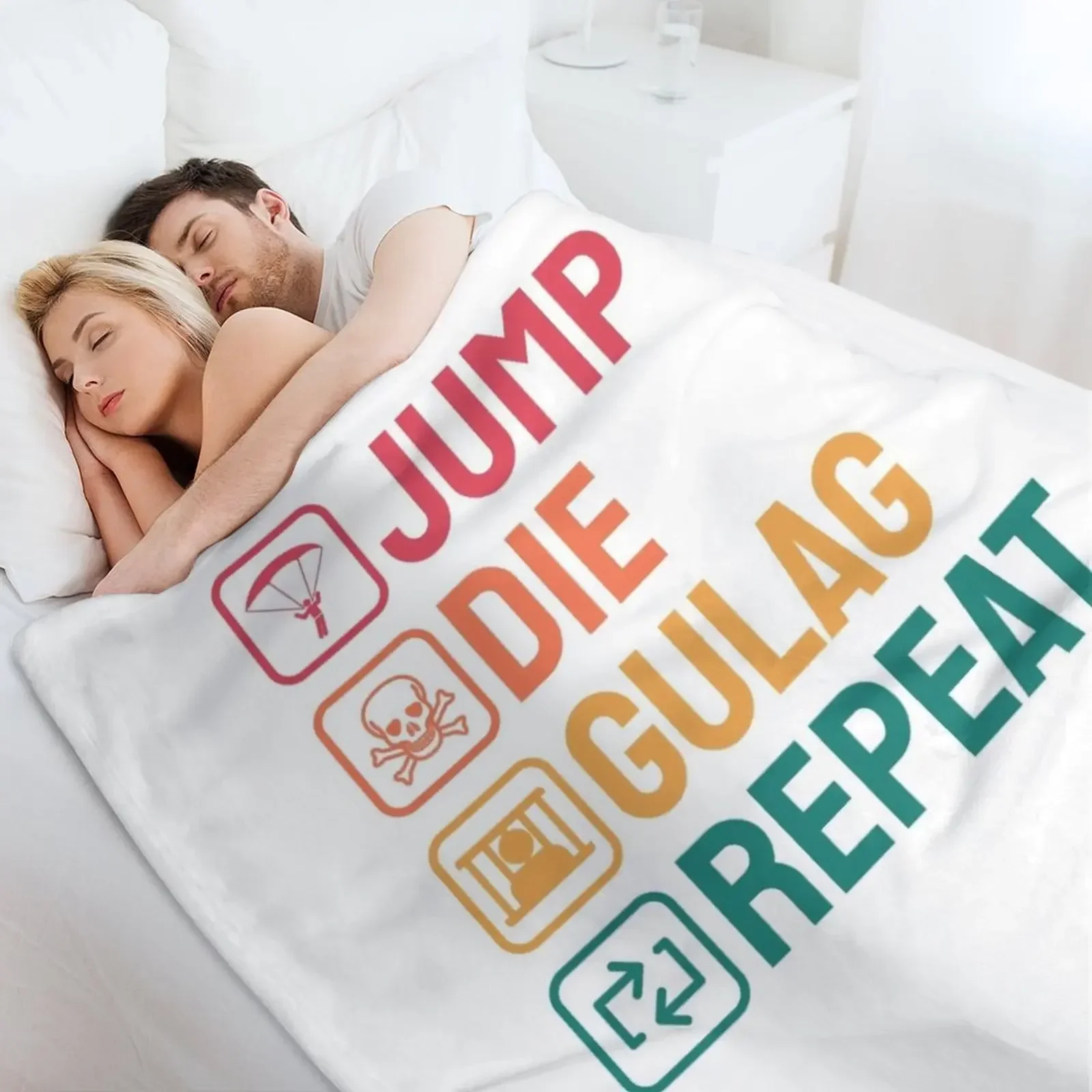Персонализированное плюшевое одеяло Jumps Die Gulag