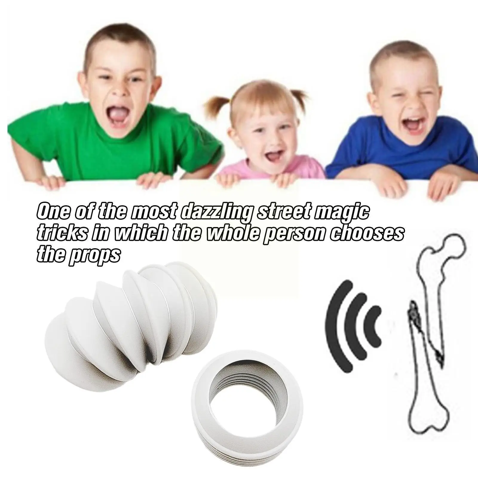 

Neck Cracker Gimmick Easy Magic Tricks Halloween Toys For Kids Simulated Fracture Sound Whole Person Spoof Joke Gift Magic P8o9